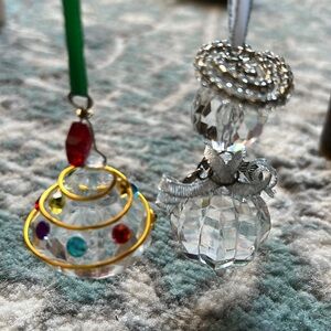 Tree and angel handmade ornaments